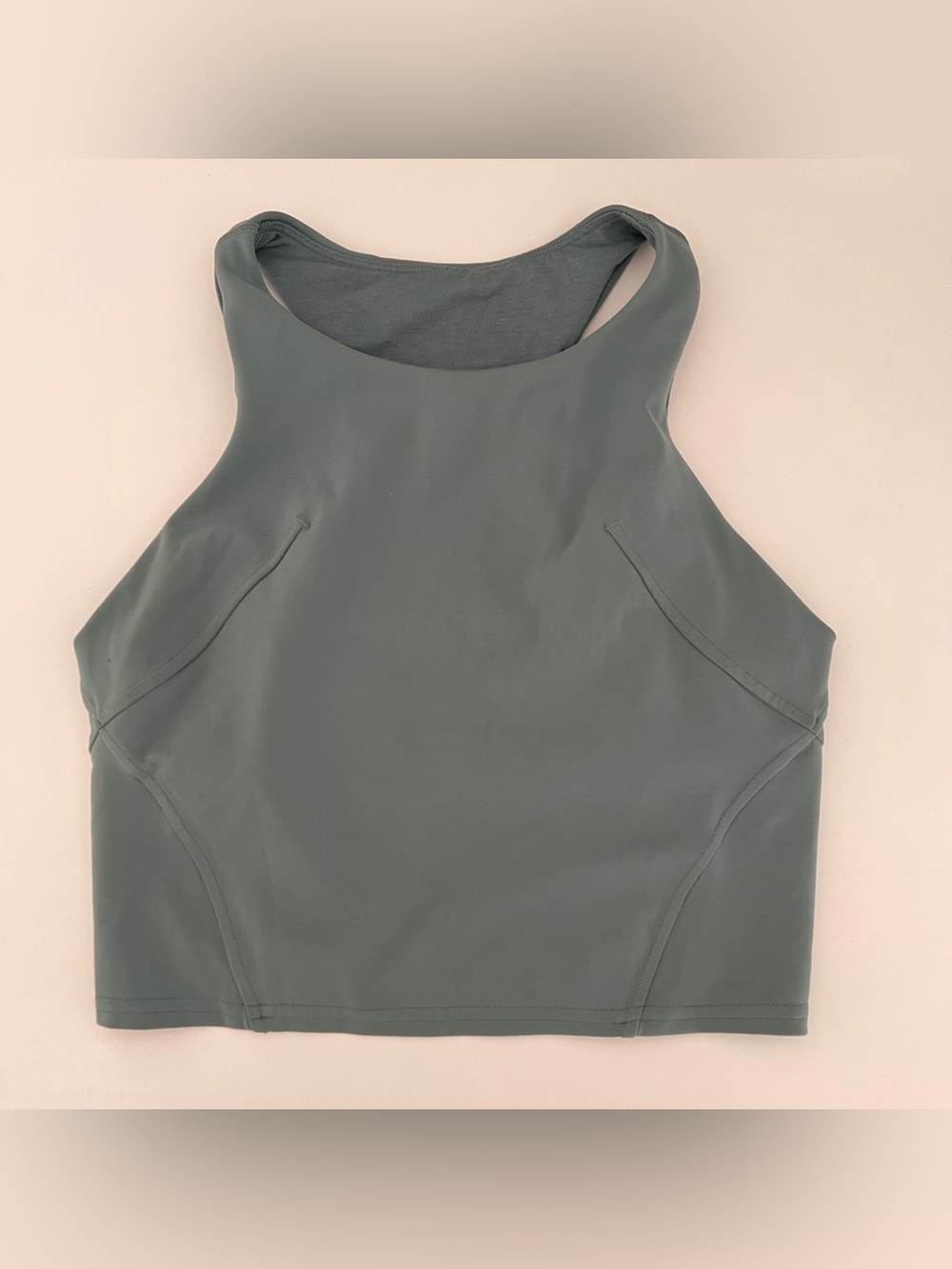Lululemon High-Neck Tank Top in Slate Green